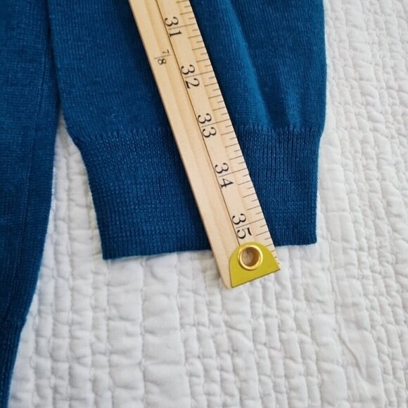 Club Room Merino Blend Oeko-Tex V-Neck Sweater Men's XXL Majestic Teal NWT NEW - Picture 16 of 16